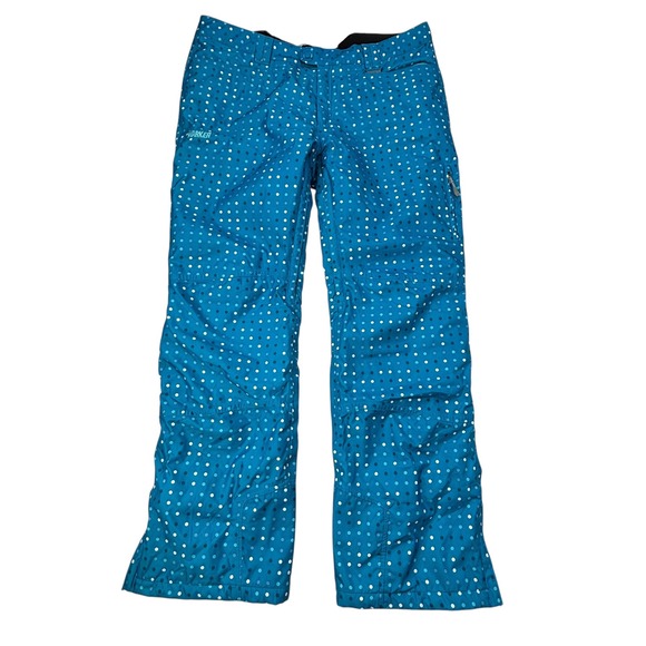 Marker Snowboard Ski Pants Blue Polka Dot Women's Size 16 Insulated Winter - Picture 1 of 16
